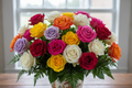 multi colour roses